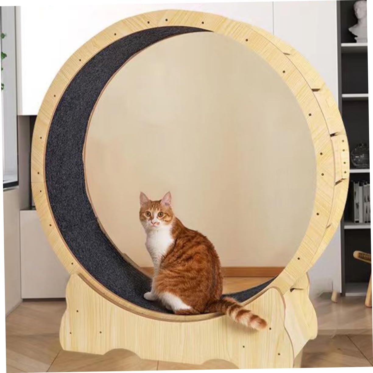 TOYANDONA Cinta De Correr para Gatos Rascadora Equipo De Ejercicio para Gatos Juguete para Correr para Alfombrilla con Rueda para Fieltro Gris