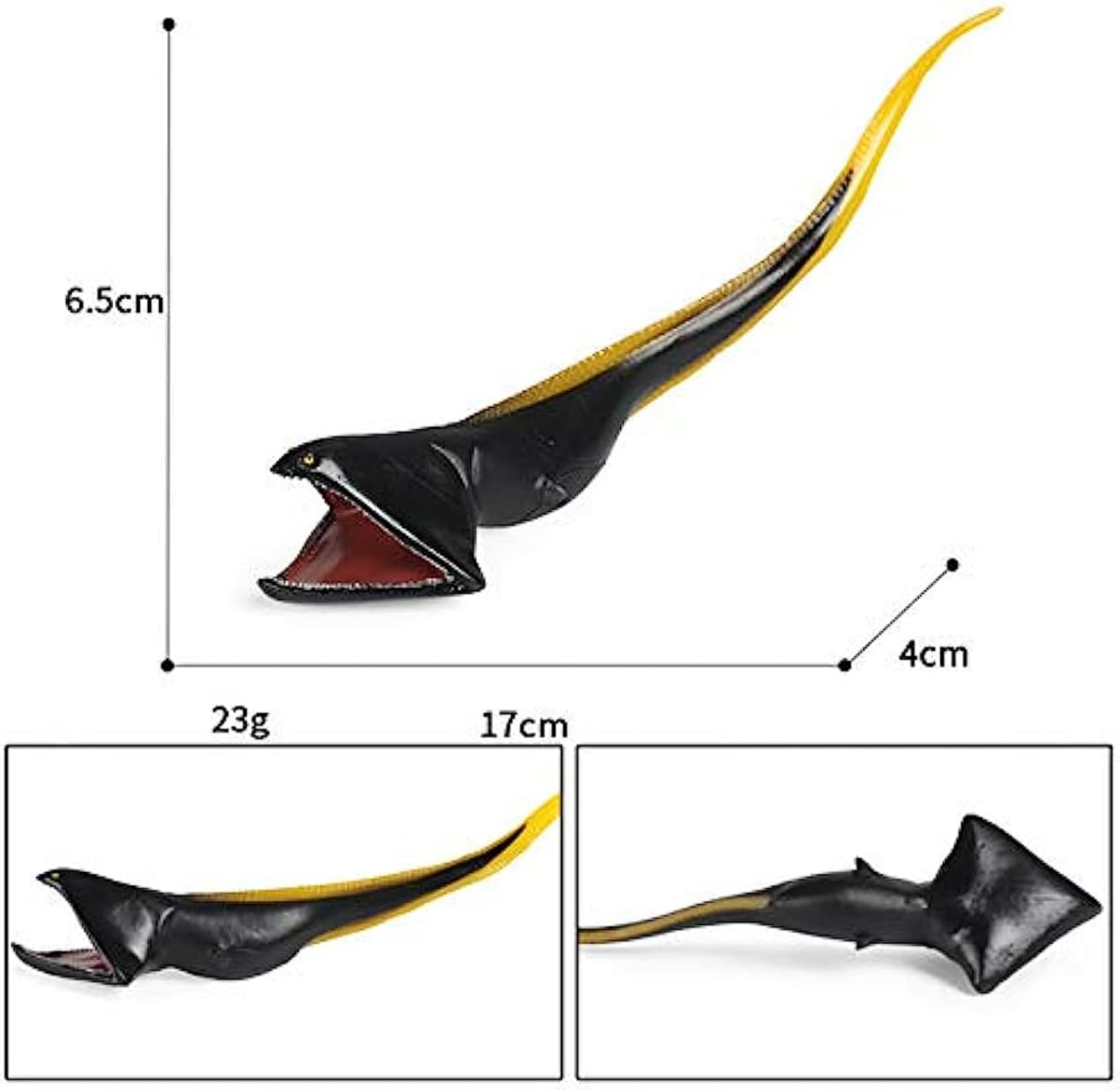 Amazon.co.jp: EUHELOPA フクロウナギ フィギュア 17cm級 魚類 深海魚