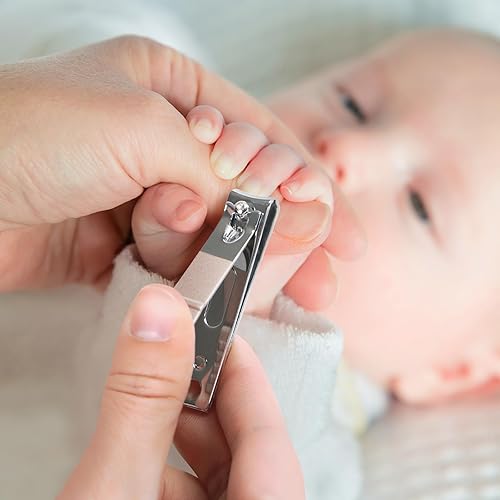 Miniatura 2 de haakaa Cortauñas para bebé, kit de cuidado de uñas 6 en 1 con estuche de almacenamiento de poliuretano, tijeras de uñas, empujador de cutículas, 2