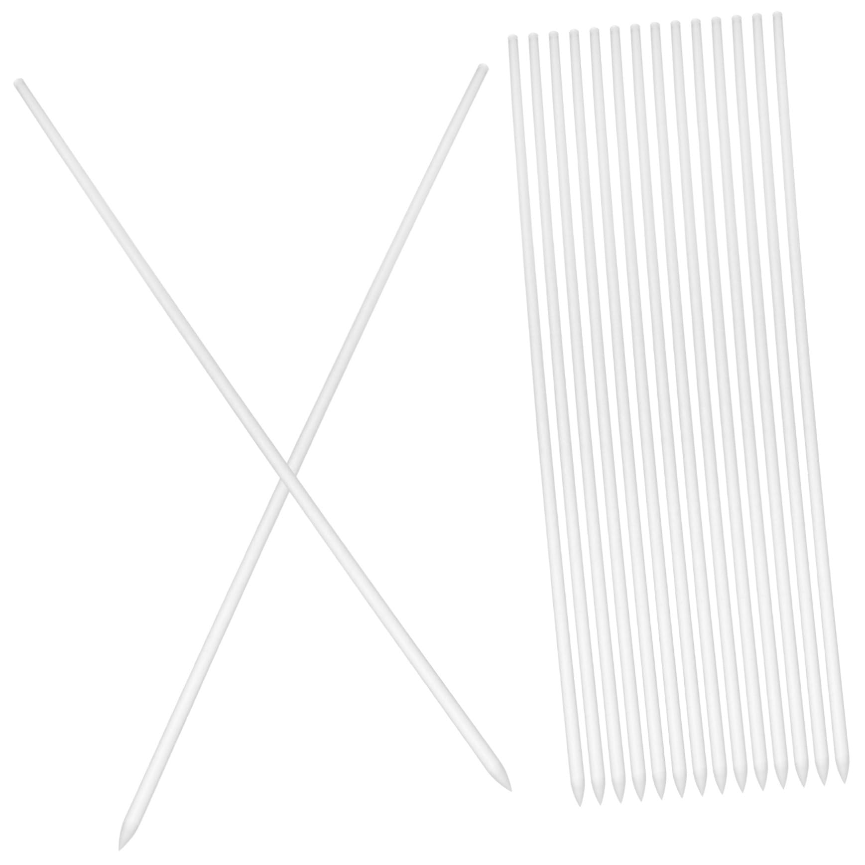 BESTonZON 2 Ensembles Support De Plantes Acrylique Transparent Lot de Piquets pour Fleurs Et Plantes Grimpantes Système De Soutien Vertical pour Et Intérieur 16 Pièces * 2