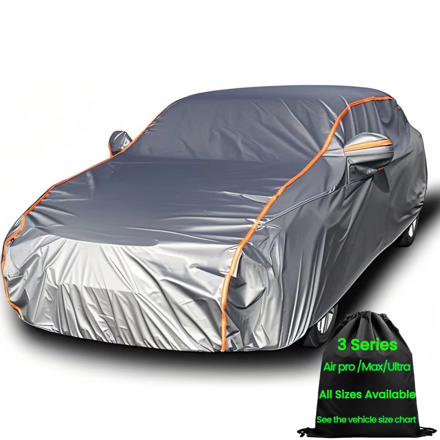 Station Wagon Car Covers Waterproof All Weather,Mini Van Cover,Rain UV Protection Inner Cotton,Fit Wagon 178" to 191"