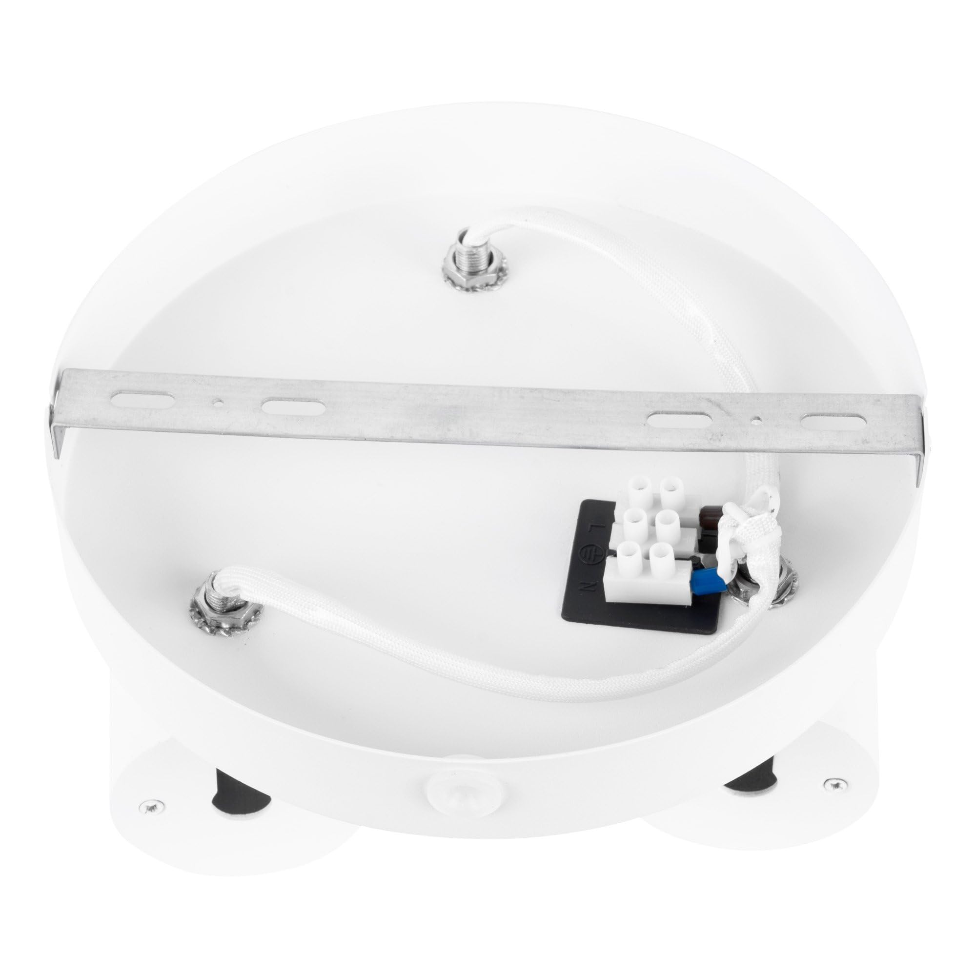Ledvion Faretto LED Soffitto Bianco 3 luci Quadrato GU10 3W bianco neutro | Lampadina inclusa per corridoio soggiorno cucina camera e ambienti interni asciutti