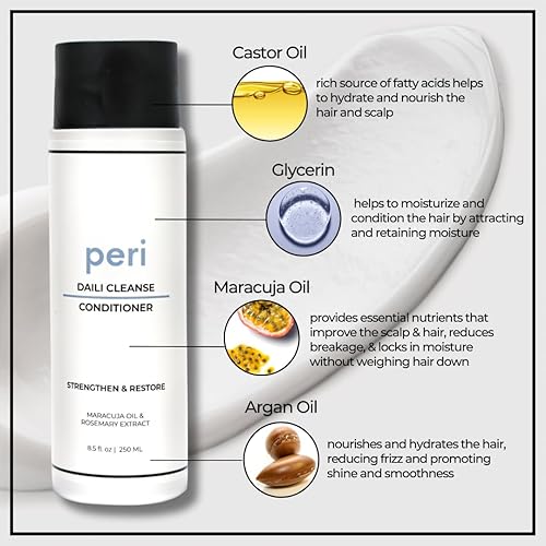 Miniatura 3 de Peri Acondicionador restaurador Daili Cleanse  Fortalecimiento e hidratación para un cabello suave, ligero, promueve la salud del cabello y el cuero