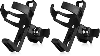 Negro Giratorio Portavasos de Bicicleta 2 Piezas Portavasos de Plástico para Bicicleta Universal Cochecito Portavasos para Bicicletas Montaña Cochecitos Motocicleta Coche Eléctrico y Silla de Ruedas