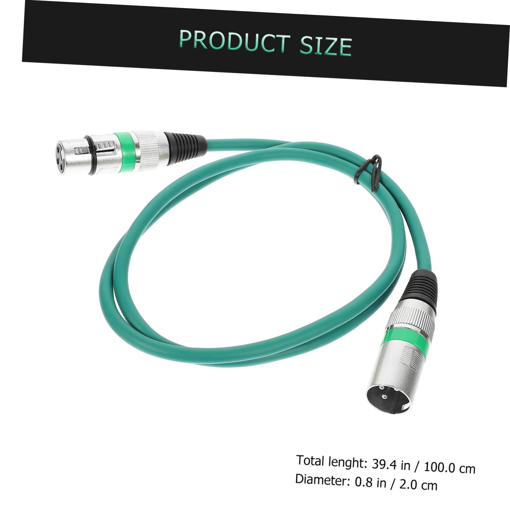 jojofuny Confezione da 5 Cavi Xlr Bilanciati per Microfono, Connettore Maschio-femmina, Rame e Pvc, Connessione Flessibile per Matrimoni e Feste