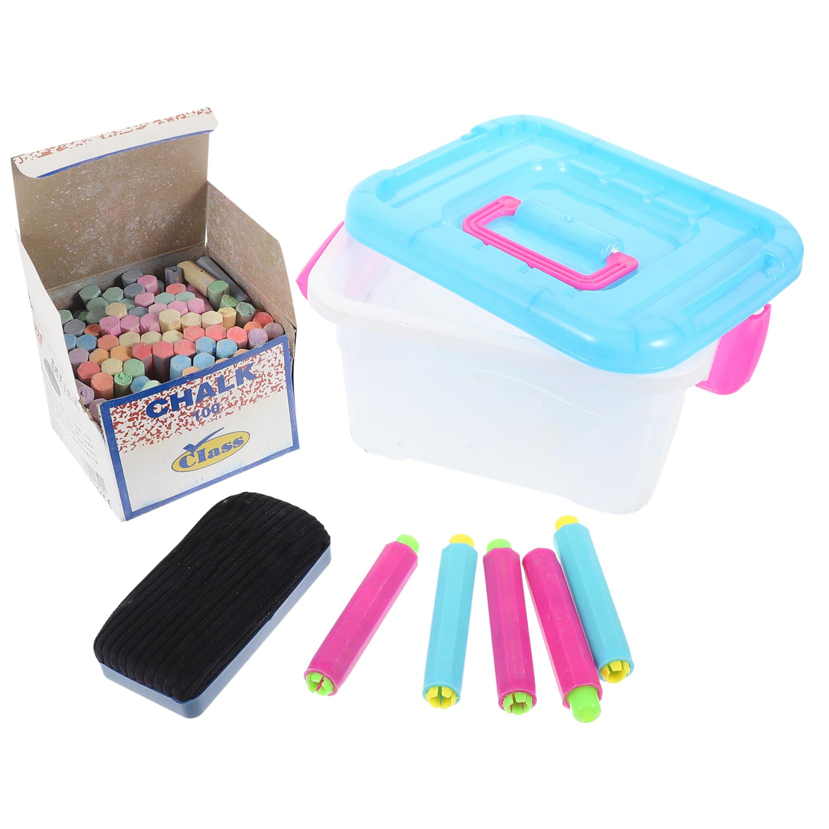 BESTonZON 2 Set Lavagna per primo di consiglio scolastico lavagne per lavagnette cancellabili gadget scuola gessetti gesso dell'insegnante per l'aula gesso per lavagna