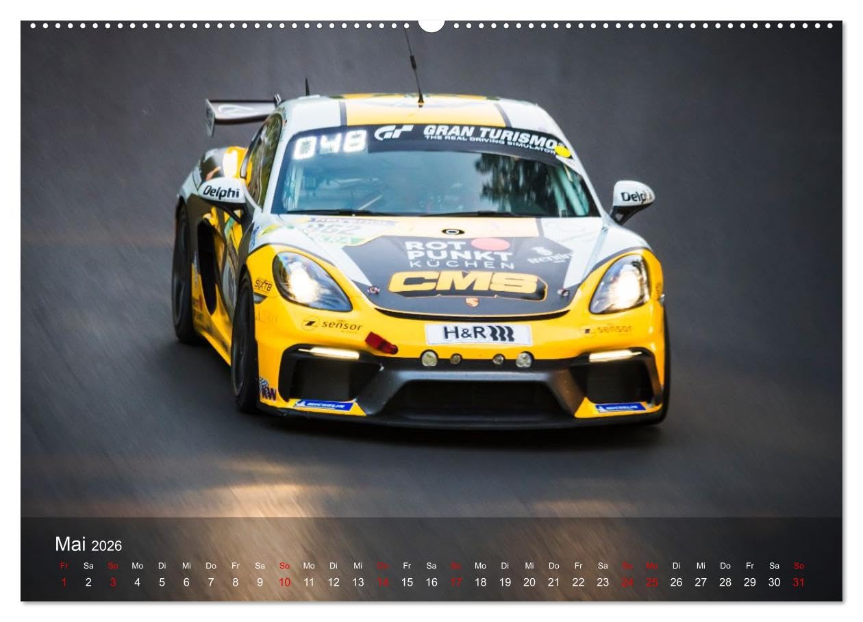 Motorsportkunst aus Weissach (Wandkalender 2026 DIN A2 quer), CALVENDO Monatskalender