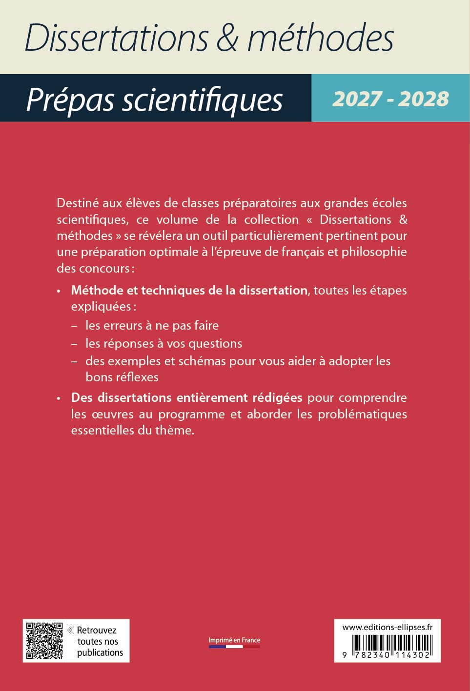 Les arcanes de la création en 43 dissertations: Epreuve de français/philosophie, Prépas scientifiques, Concours