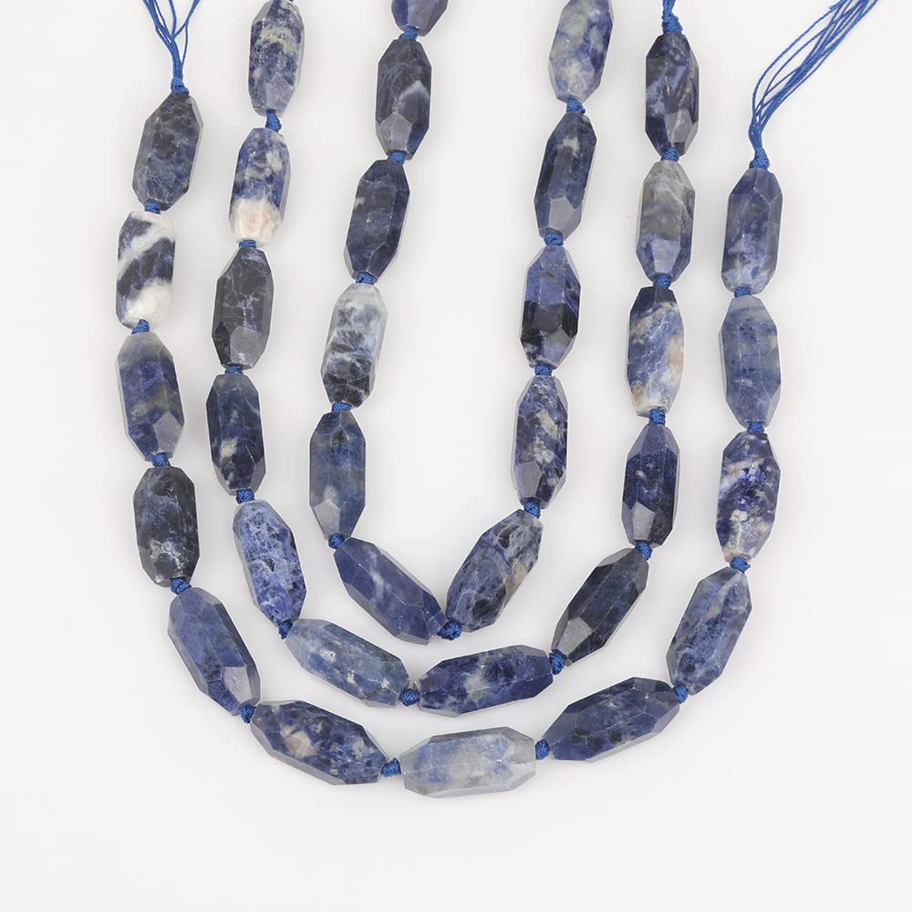 Naturalny kamień kryształowy, Około 12 szt./sznur, owalny kształt, naturalny kamień sodalit, koraliki, agaty, grube koraliki, wisiorki(Blue Sodalite)