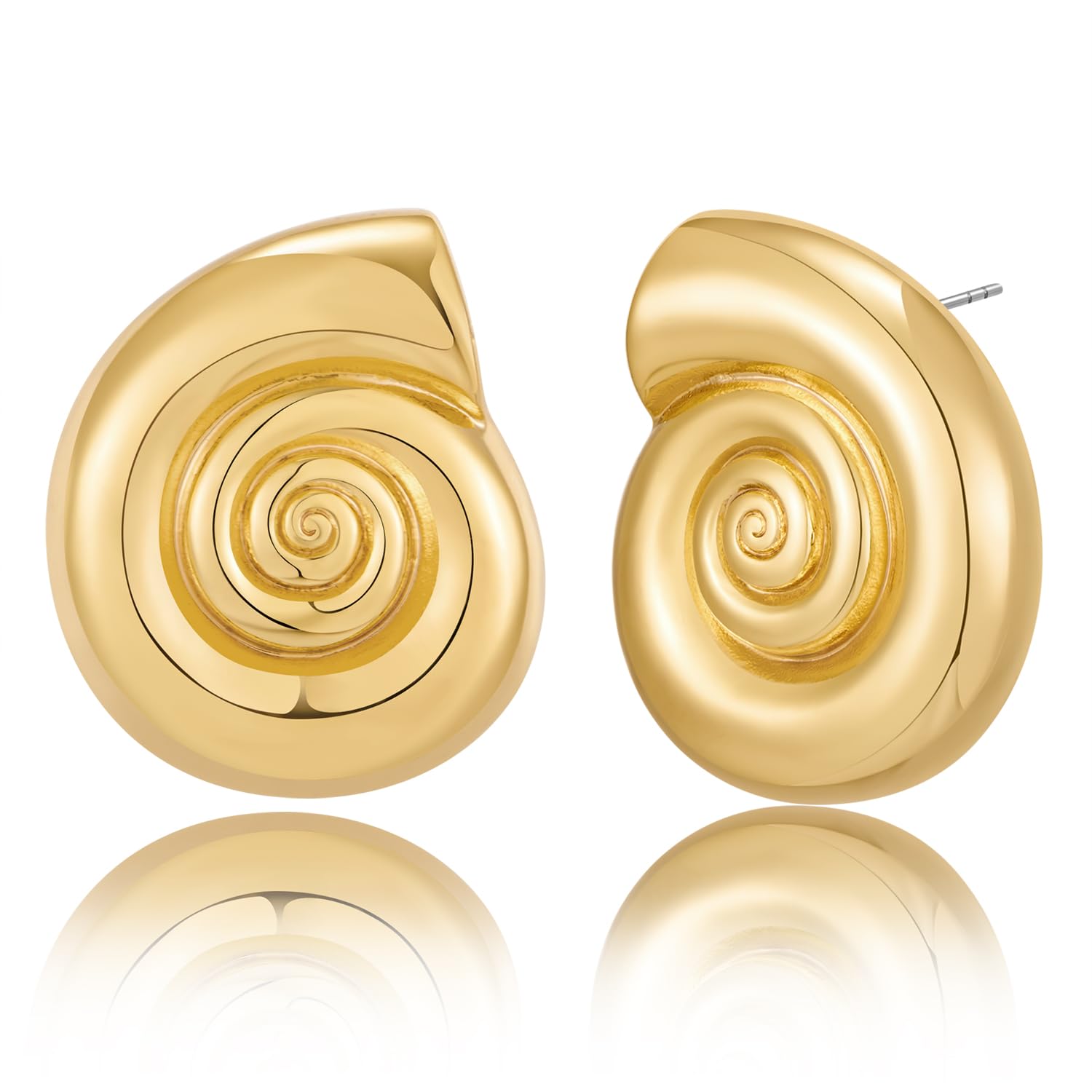 Orecchini Donna Cerchio, Orecchini Argento a Cerchio Acciaio Inossidabile Design Semplice Forma Regalo di San Valentino Orecchini Circolari 2x2cm