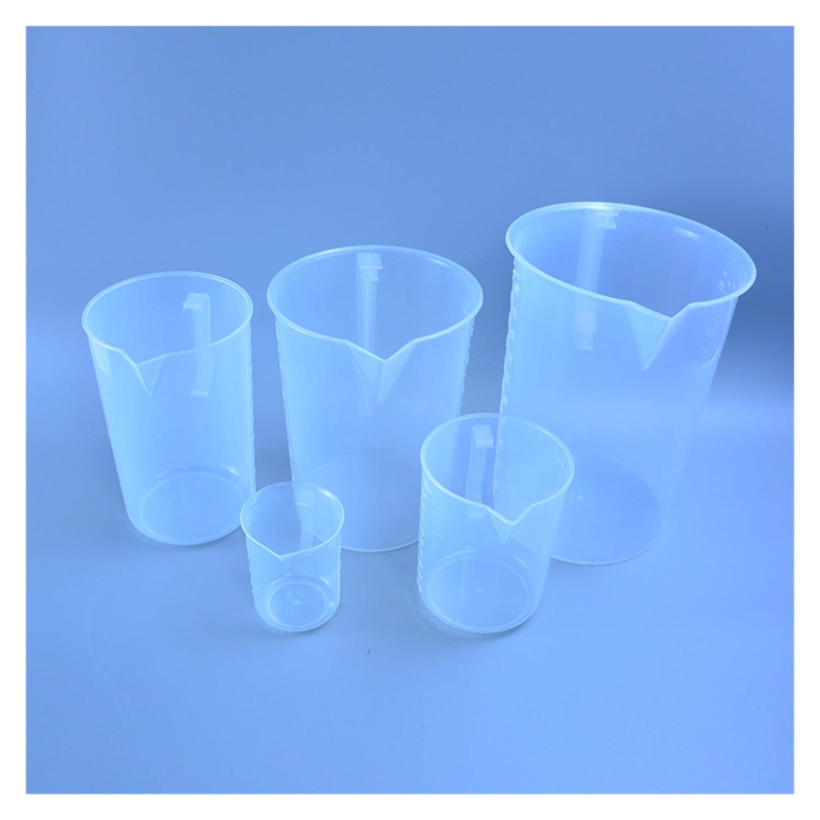 YYJzsw Bicchiere Da Laboratorio In Plastica Da 1PC 5000ML Con Manico Bicchiere Graduato In Plastica Bianca Trasparente