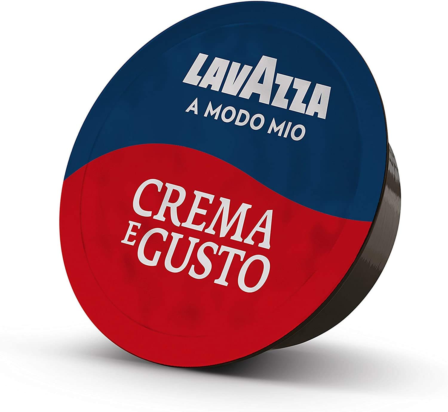 Lavazza A Modo Mio Crema y Sabor Clásico, 128 Cápsulas Café Espresso con Notas de Chocolate y Frutas Secas, Arabica y Robusta, Intensidad 12/13, Asado Mediano, 8 Cajas de 16 Cápsulas