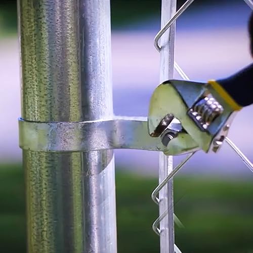 Miniatura 8 de Bisagra de poste de puerta de valla de enlace de cadena de 1-38 pulgadas, cerca galvanizada, 4 piezas para marcos de panel de tubería de 1.2