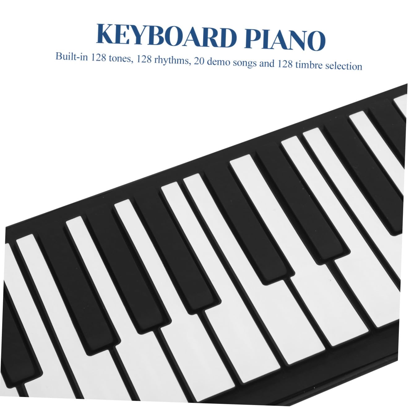 Didiseaon Pianoforte Elettronico Pieghevole Portatile 61 Tasti Altoparlante Integrato e Jack Cuffie, Tastiera Digitale Alimentazione a Batteria 1000 Mah Per Studio e Musica Ovunque