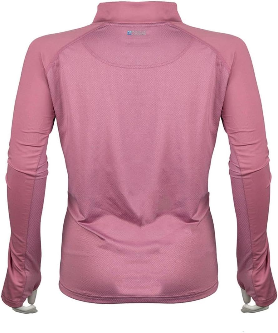 Mobile Cooling Womens Long Sleeve Black Shirt 1/4 Zip