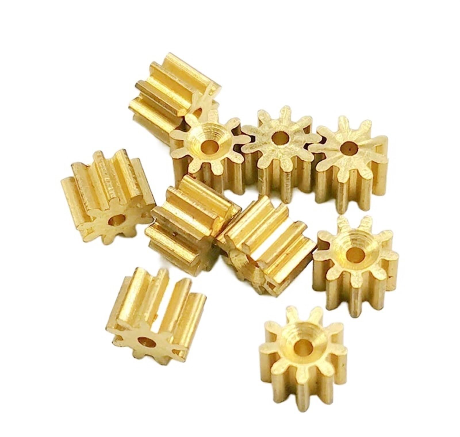 Bevel Gear Pinion Hardware Mechanical 0.96mm 10pcs 91A 0.4M Brass Gear 9T 4.4mm Diameter Copper Pinion