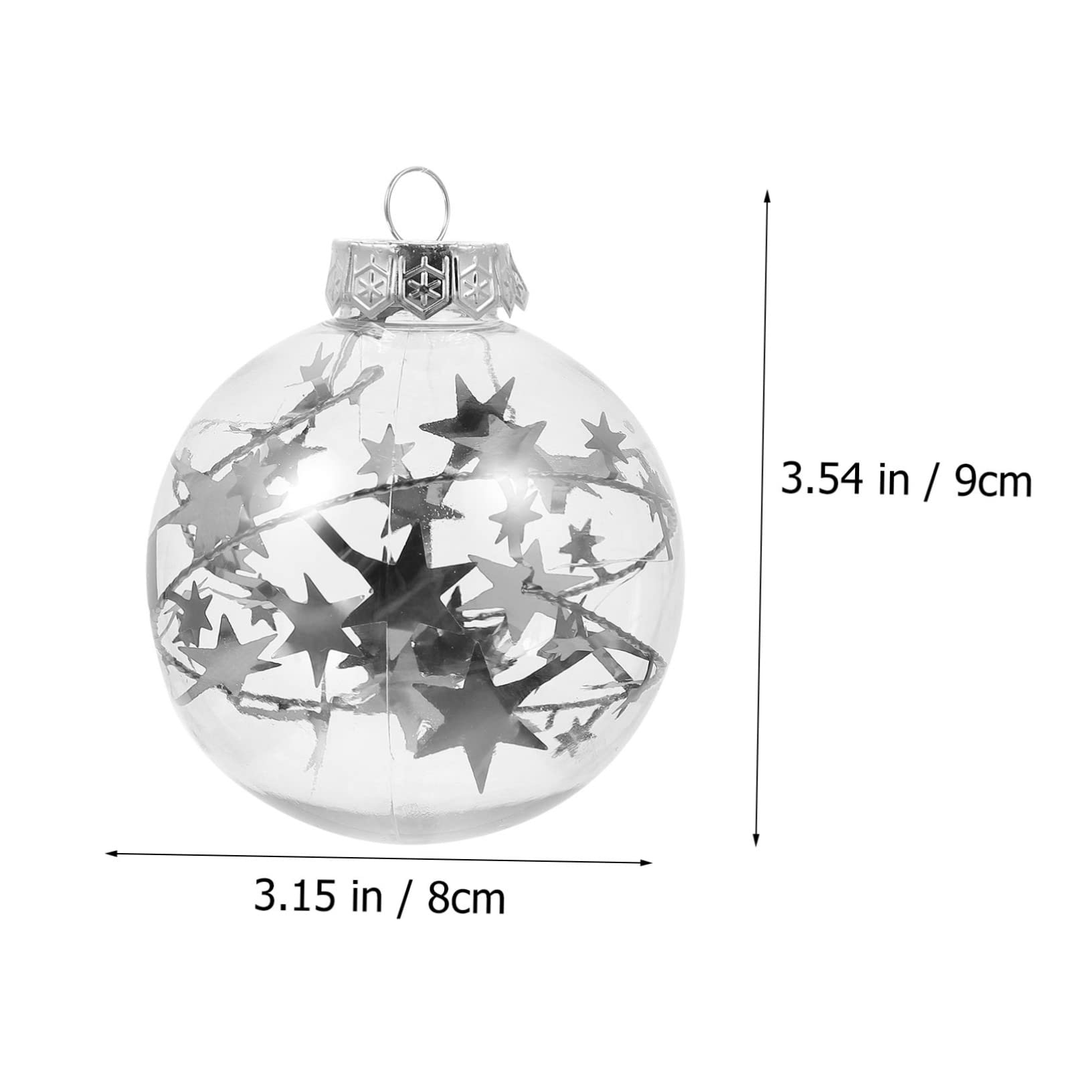 Ciieeo Hängende Christbaumkugeln Dekorative Weihnachtskugeln als Anhänger Festliche Baumanhänger für Weihnachtsbaum und Weihnachts-Dekoration Zufälliger Stil