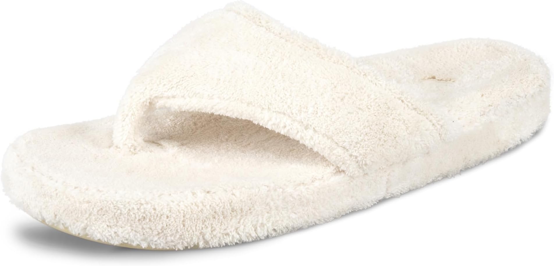 Women's Spa Thong Slippers with Cloud Contour Comfort - Arch Support and Plush Fluffy Terry Lining, Perfect for Beach, Camping, Poolside, or Bathroom Wear