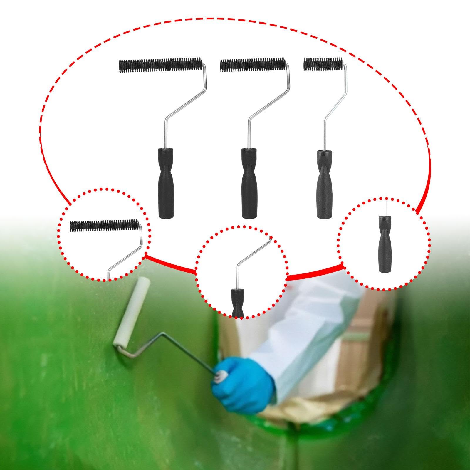 predolo Kit de 3 Rodillos de Fibra de Vidrio para Laminar Pintura Y Reparar Embarcaciones.