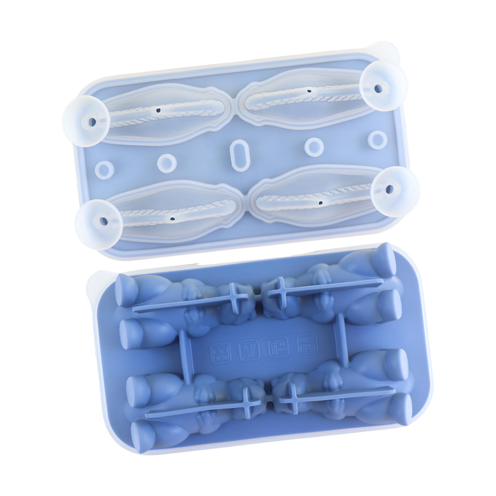 Qisuw Creative Dinosaurs Ice Cubes Silicone Molds Fun Freezing Cubes Maker Great for Entertaining Guests and Baking Needs Dinosaurs Freezing Tray