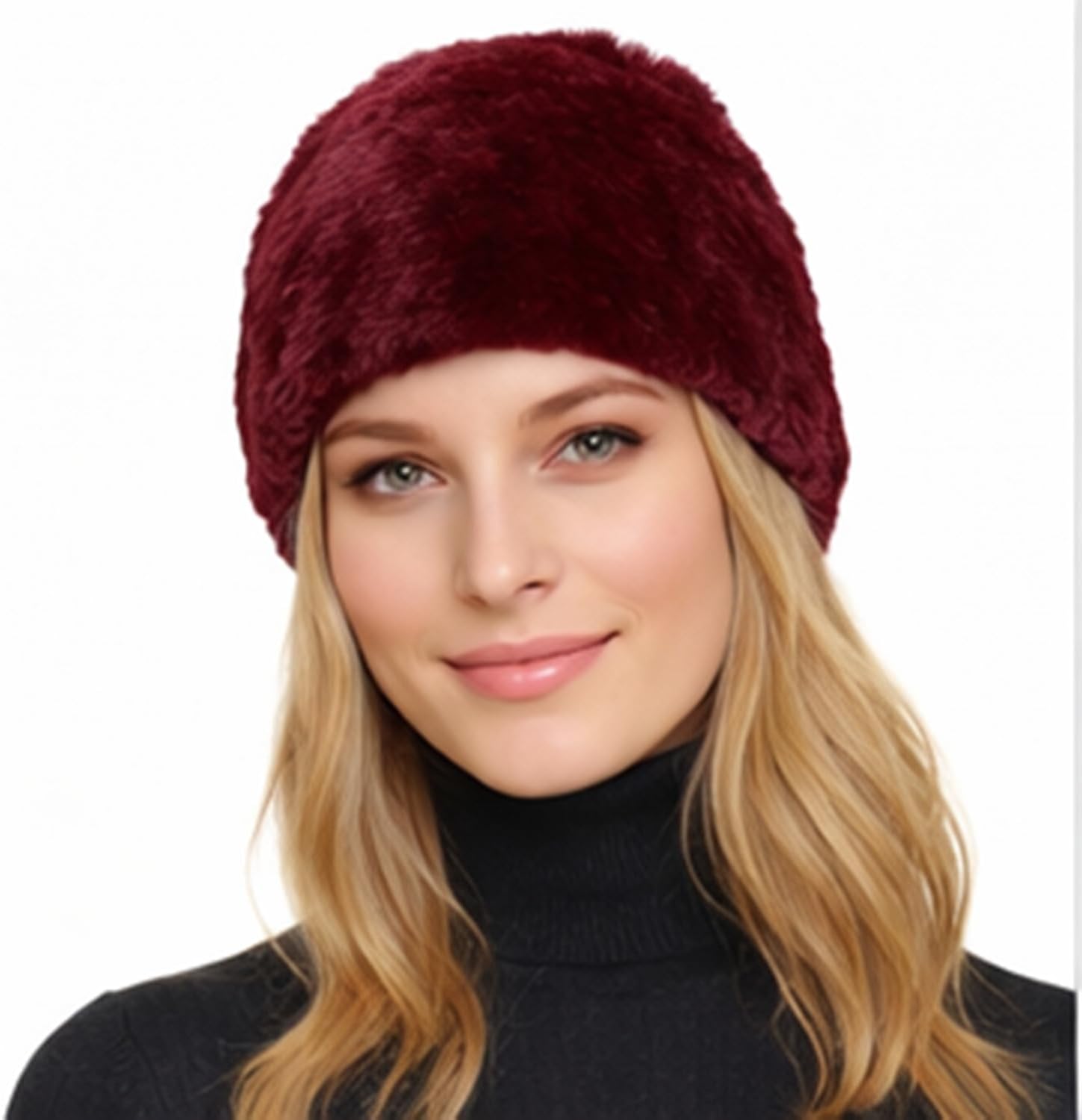 Rex Rabbit Fur Knitted Beanie-Lightweight Warm Stretchable Beanie-Rabbit-Fur-Hat-Cap-Beret-Mens Hat-Skullies-One Size Fit All