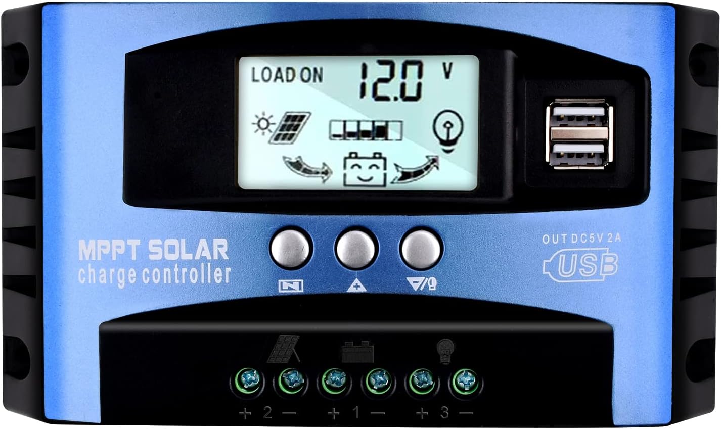 DEWIN MPPT Charge Controller, MPPT Controller 100A MPPT Solar Charge ...