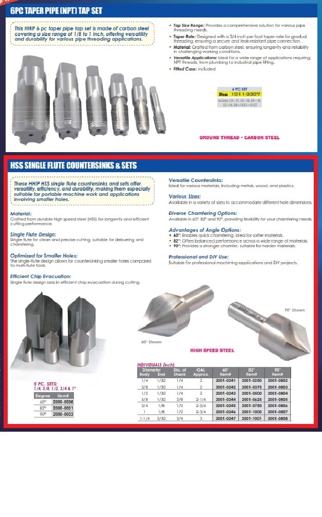 HHIP 1 Inch HSS Countersink - Single Flute -2 HHIP 1 Inch HSS Countersink - Single Flute -2