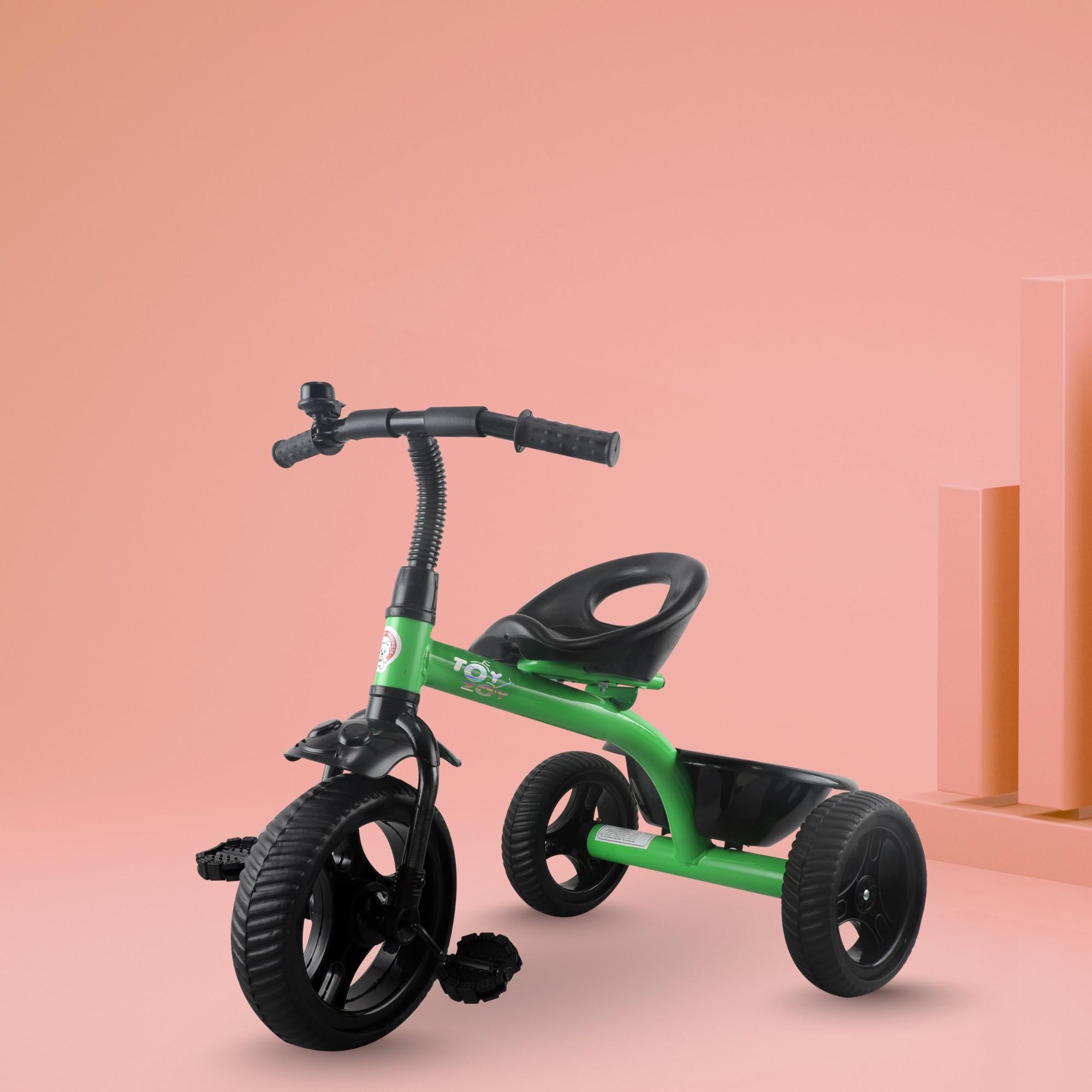 Toyzoy Retro Style Kids Tricycle | Tricycle for Kids | Boys|Girls Age Group 2 Years to 5 Years TZ_581 Green-image-21