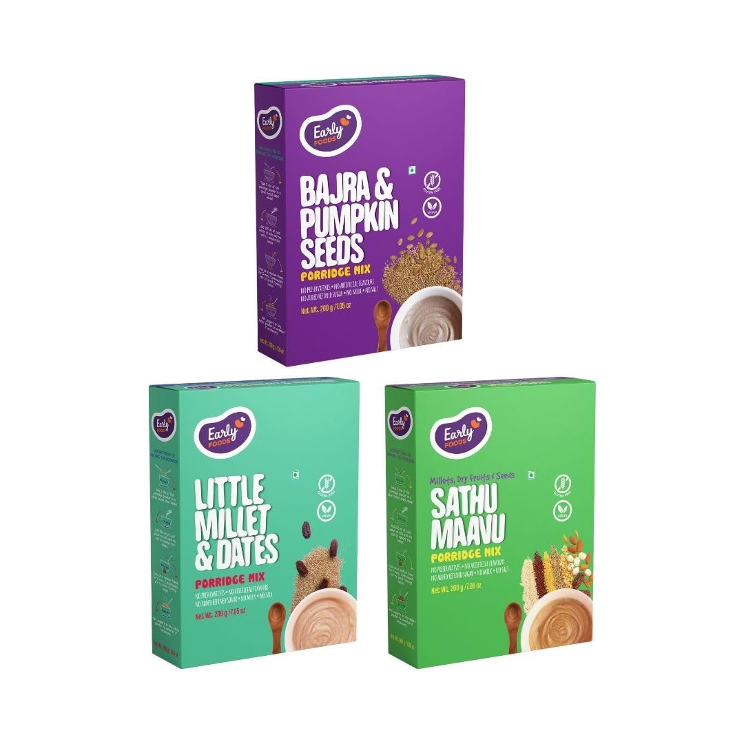 See full amazon price history chart for Early Foods-Combo Of Porridges (Sattu Mavvu, Little Millet And Bajra)|Vegan|Cereal For Kids,3 Count Early Foods-Combo Of Porridges (Sattu Mavvu, Little Millet And Bajra)|Vegan|Cereal For Kids,3 Count (B08TT95LG8) Amazon Price History, Amazon Price Tracker
