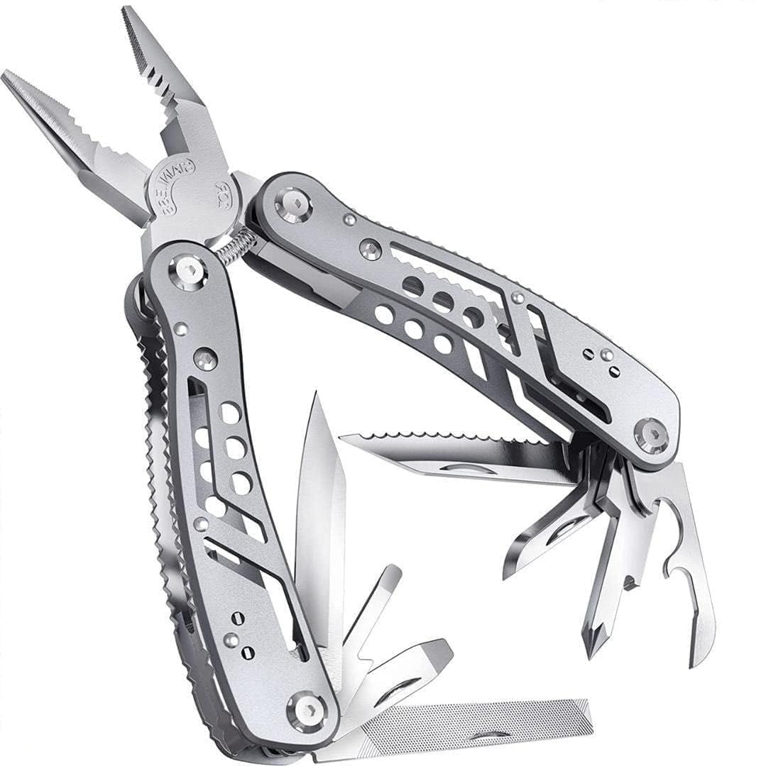 All in 1 Multifunction Stainless Steel Wire Stripper/Wire Crimping Tool, Wire Cutter, Wire Crimper, Cable Stripper, Wiring Tools and Multi-Function Hand Tool, Pack Of 1