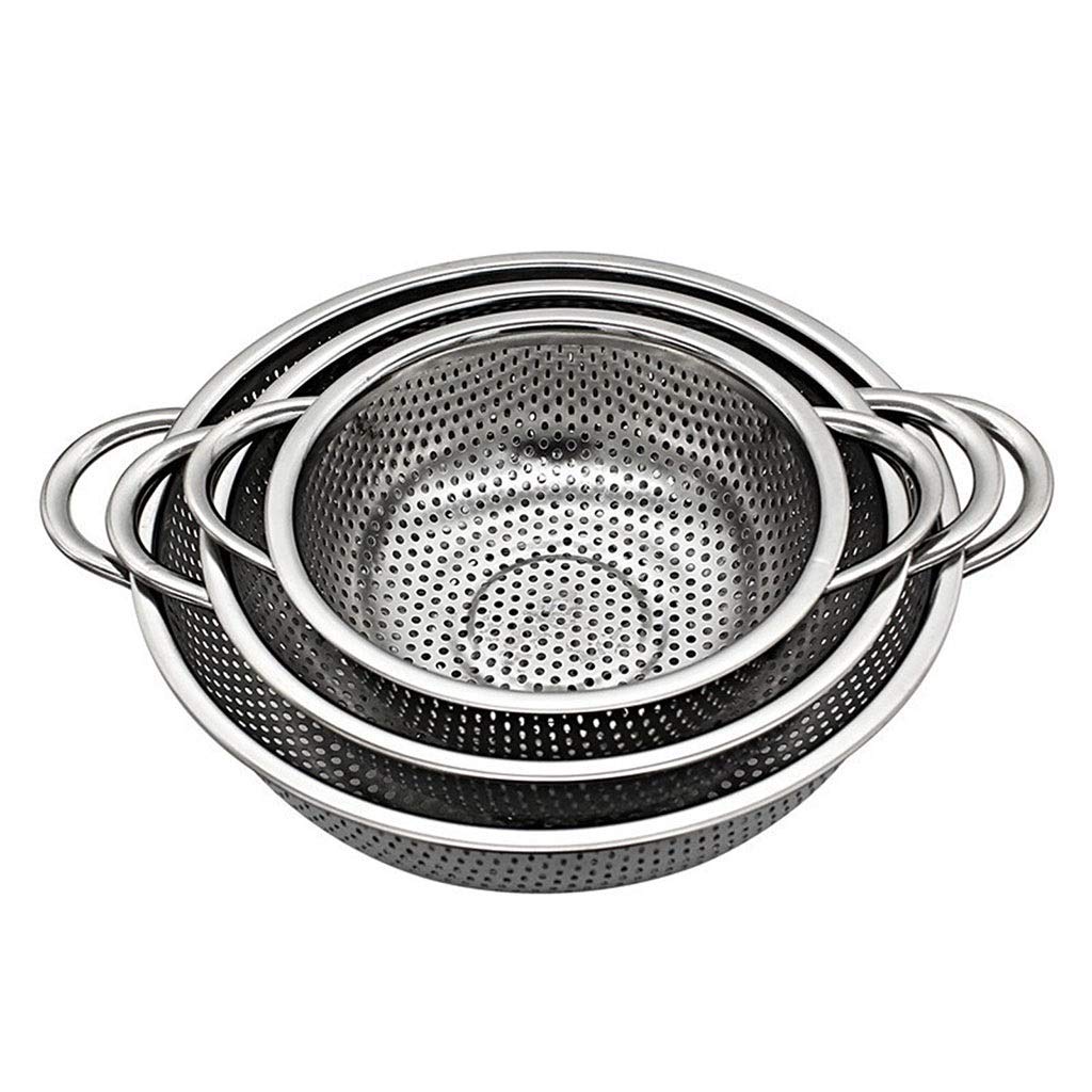 Conjunto De Colador De Cocina De Acero Inoxidable De 3 Piezas, Herramientas Útiles Cuando Cocina