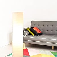 Vista 4 de Beaupretty Pantalla de lámpara de pie de papel, estilo japonés, lámparas de pie, protector de lámpara de barril, protector de jaula de bombilla