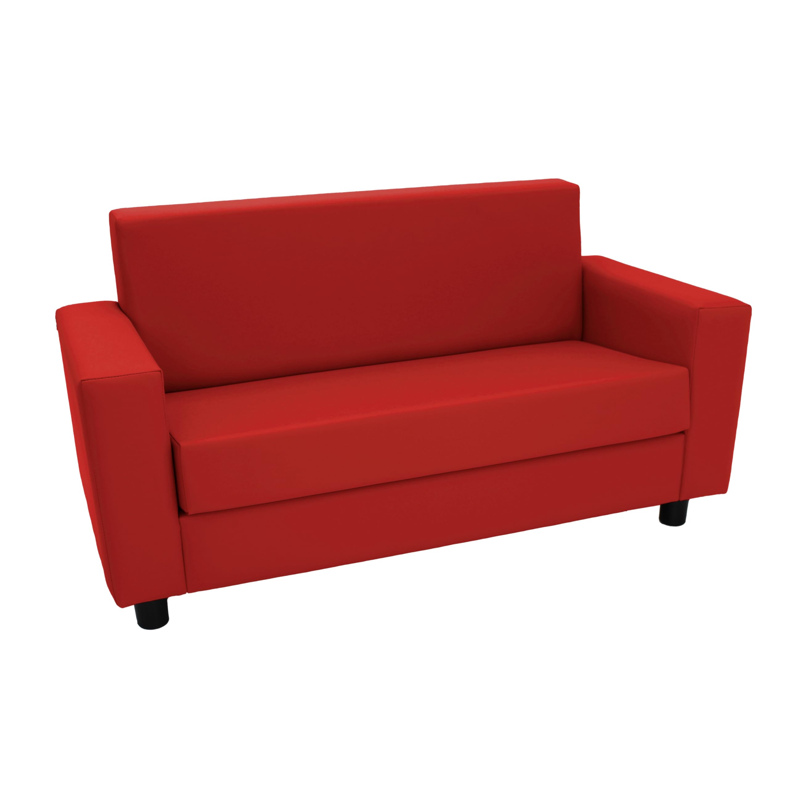 Factory Direct Partners SoftScape Reading Sofa Red