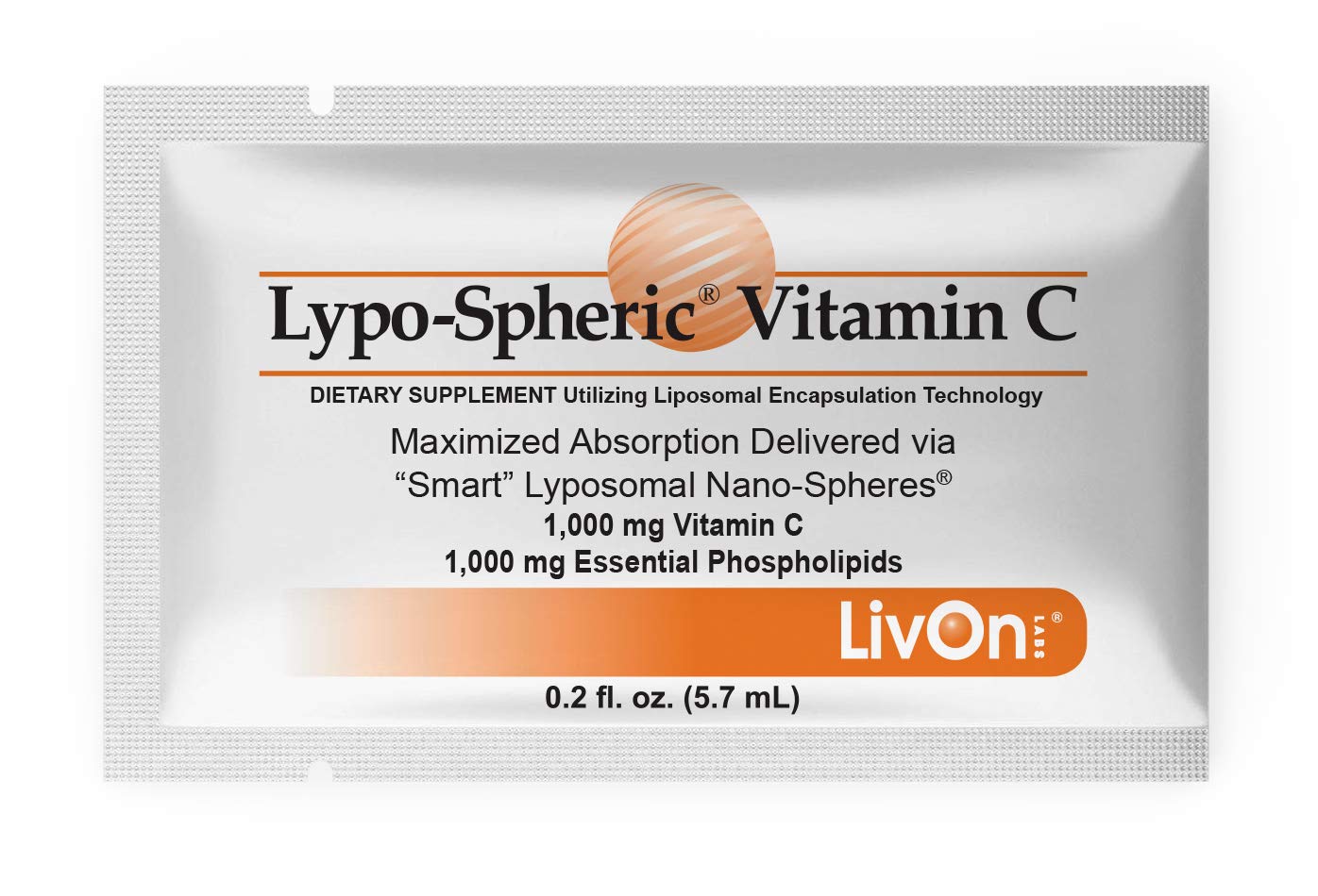 Lypo Spheric Vitamin C 30 Packets 1 000 Mg Vitamin C 1 000 Mg