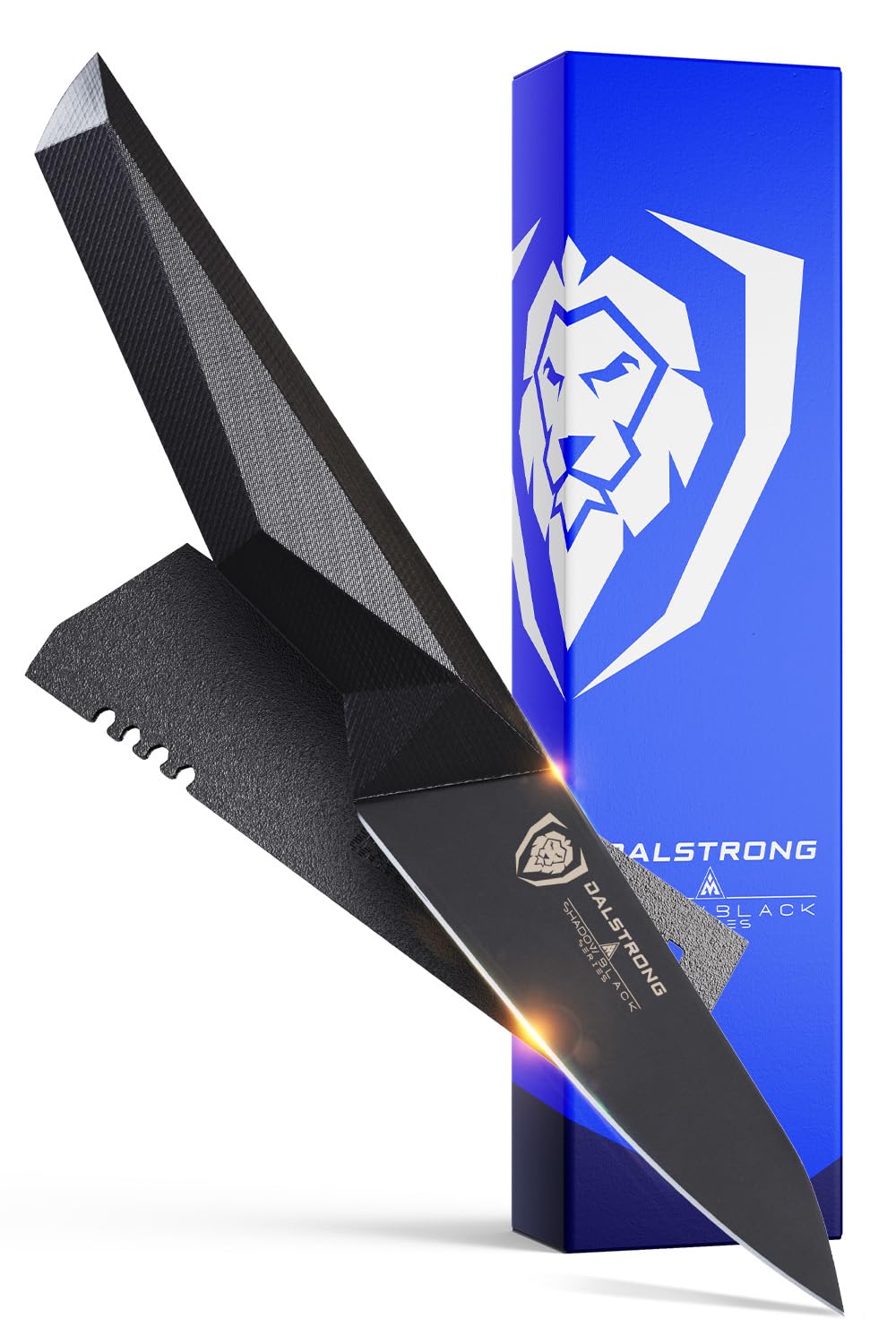 DALSTRONGParing Knife - 3.75" - Shadow Black Series - Black Titanium Nitride Coated - High Carbon - 7CR17MOV-X Vacuum Treated Steel - Sheath - NSF Certified
