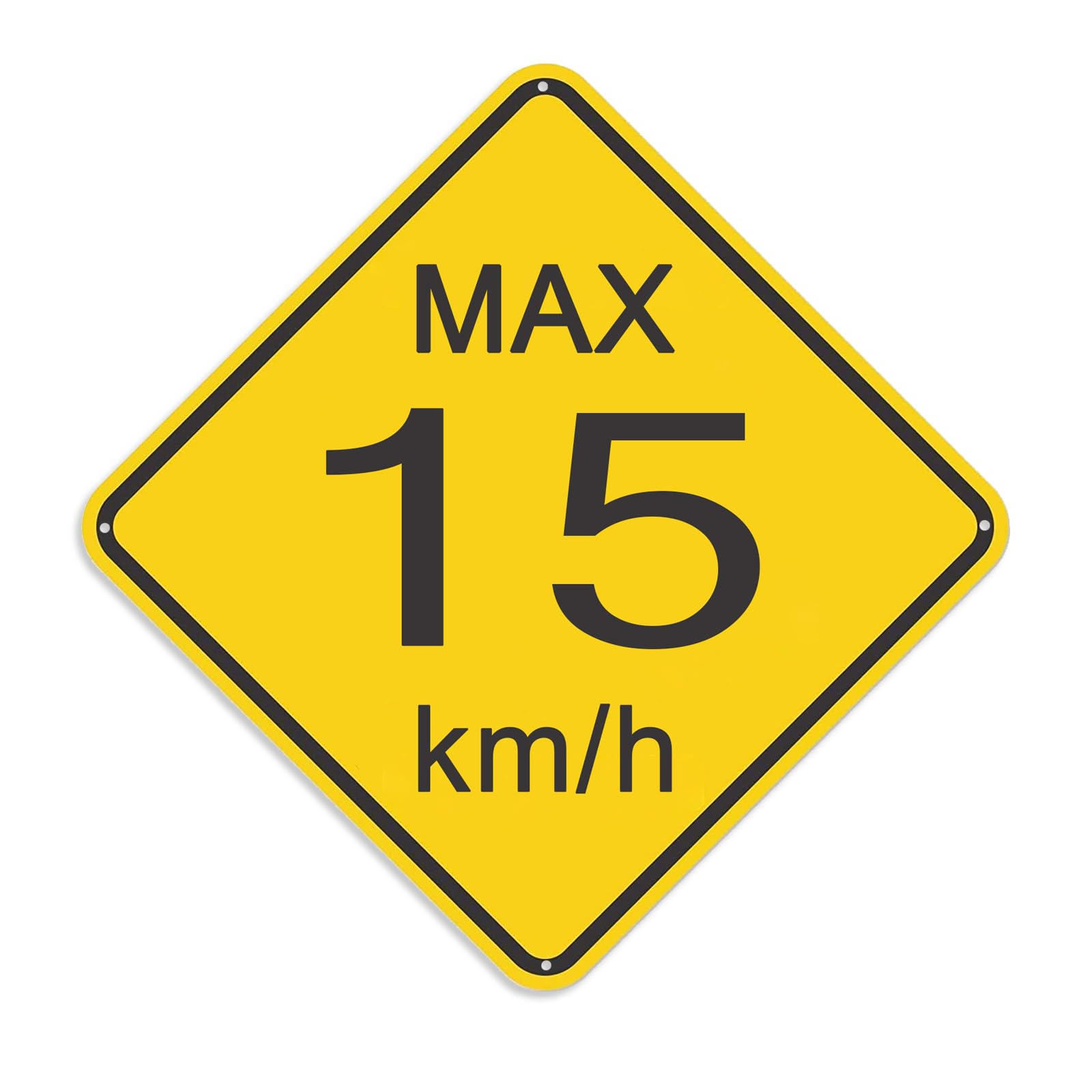 Amazon.com : Max 15 Km H Speed Limit Sign,Metal Sign,Easy Mounting