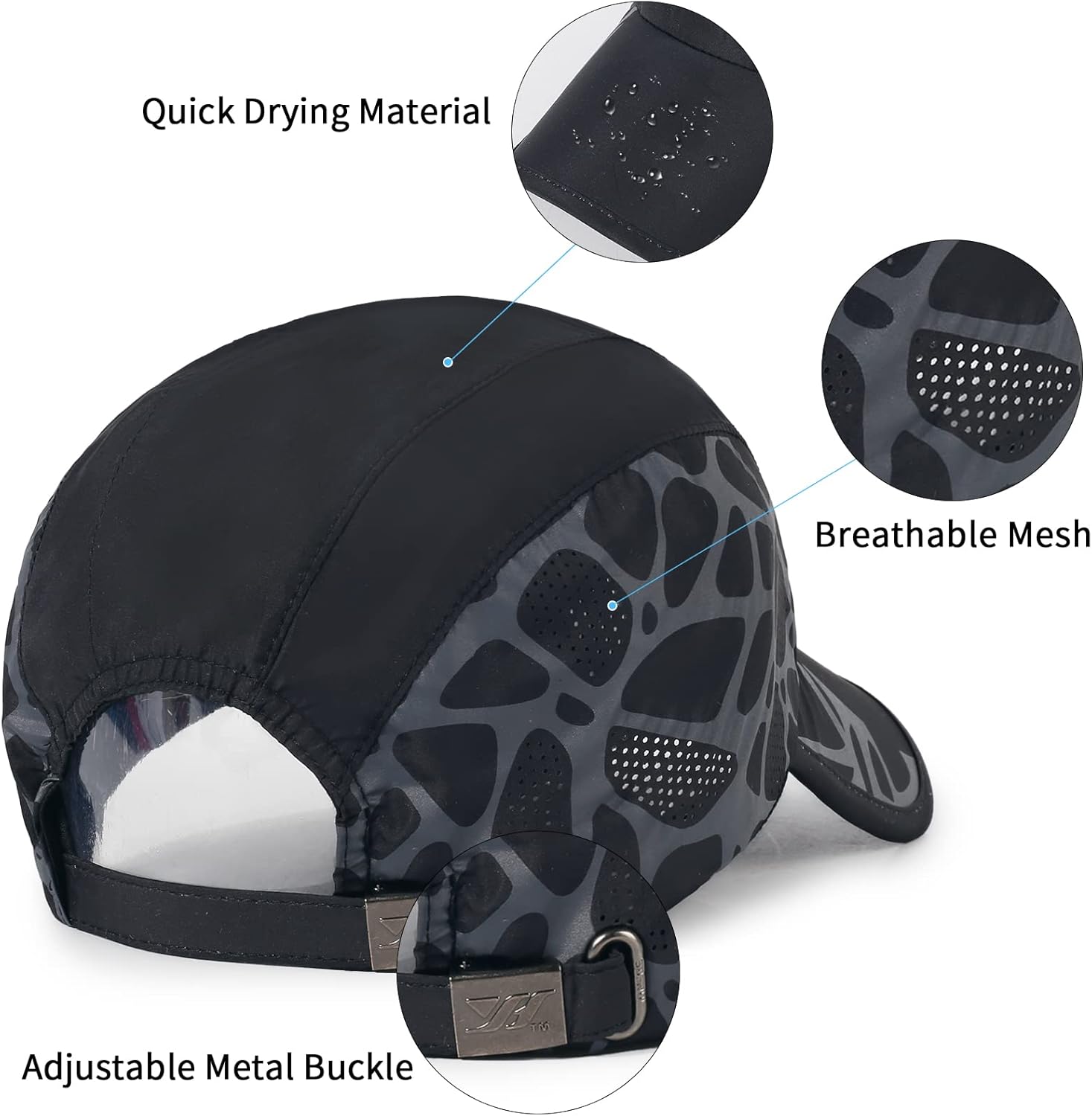 Running Hat Outdoor Sun Protection Hat Mesh Quick Dry Hat Thin Cool Baseball Cap for Women and Men - Image 3