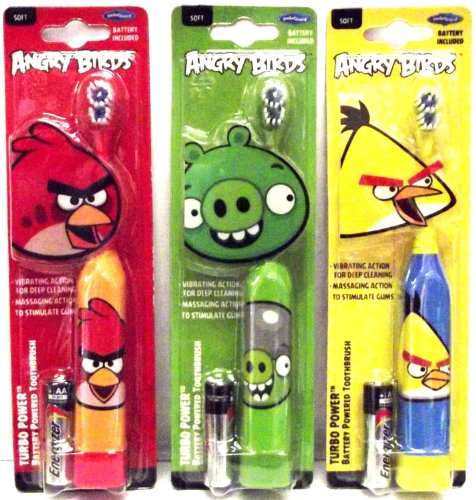 Angry Birds Turbo Power ? Soft Toothbrush (Yellow Bird)