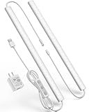 Plug-in Under Cabinet Lighting&comma; Dimmable Counter Lights for Kitchen&comma; 2pcs 12 Inch&comma; Cold White 6000K Linkable USB Led Closet Light&comma; Wired Indoor Night Lights Bar for Desk&comma; Sink&comma;Workbench