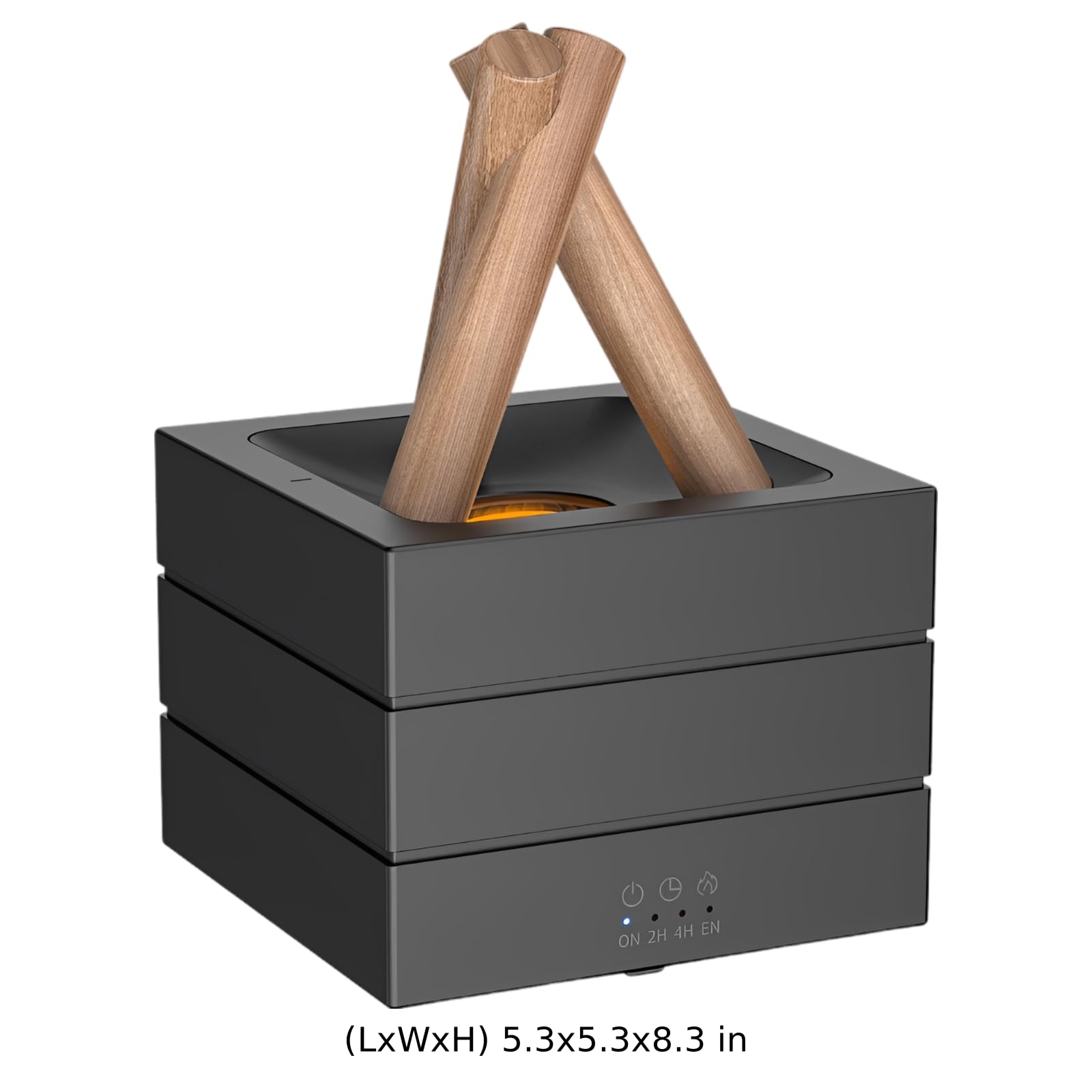 Dyfuzor zapachowy Bonfire z 7-kolorowym oświetleniem przypominającym płomień, timery 2H / 4H, nawilżacz powietrza USB typu C, 280 ml, dyfuzor do aromaterapii olejków eterycznych, pilot w zestawie