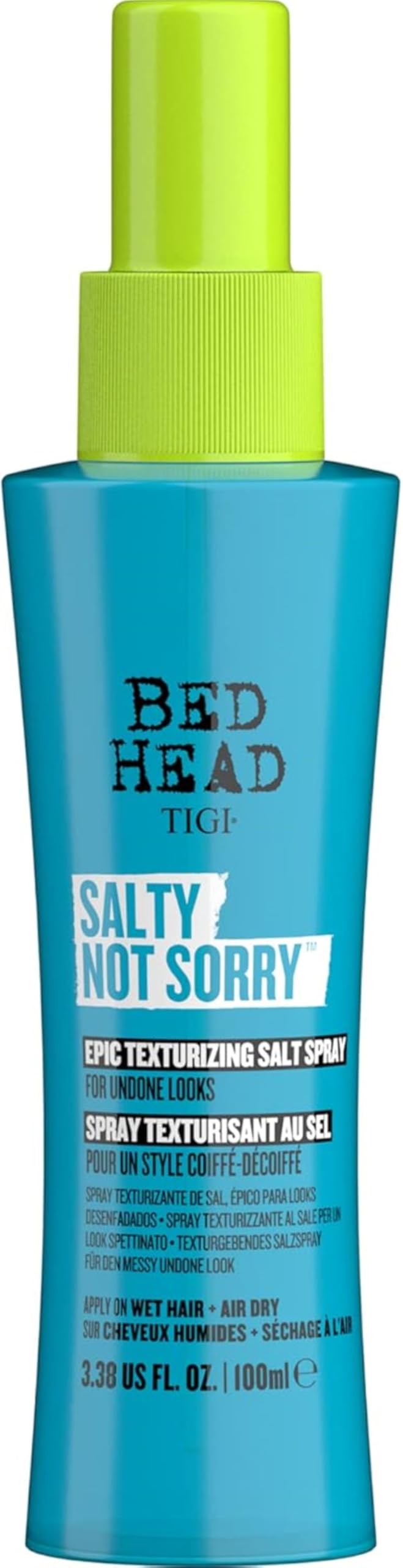 Bed Head by TIGI - Salty Not Sorry Hair Texturising Salt Spray - For Natural Undone Hairstyles - 100 ml