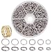 PandaHall Elite 304 Stainless Steel Split Rings Double Loop Jump Ring Outer Diameter 5-8mm 1 Box for Jewelry Making