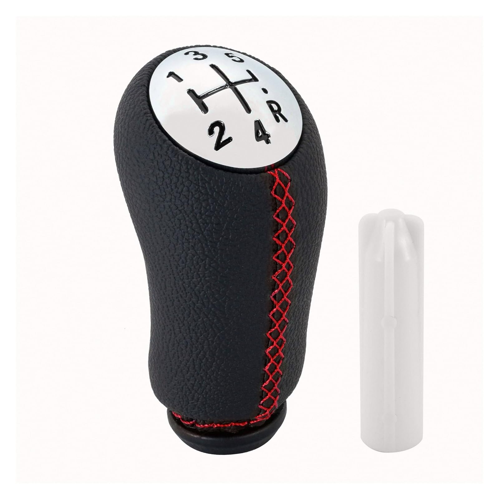 Glblpexelr Chrome Red Line For Laguna For Megane 2 For Clio 3 For Scenic 2 Sporty Shift Lever Knob Abs