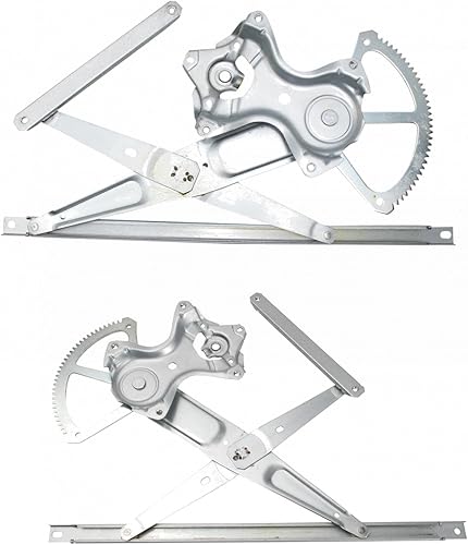 Miniatura 447 de TRQ Juego de elevalunas manual para el lado del conductor y del pasajero compatible con Chevrolet Tracker 1998 1989-1997 Geo 1989-1998 Suzuki