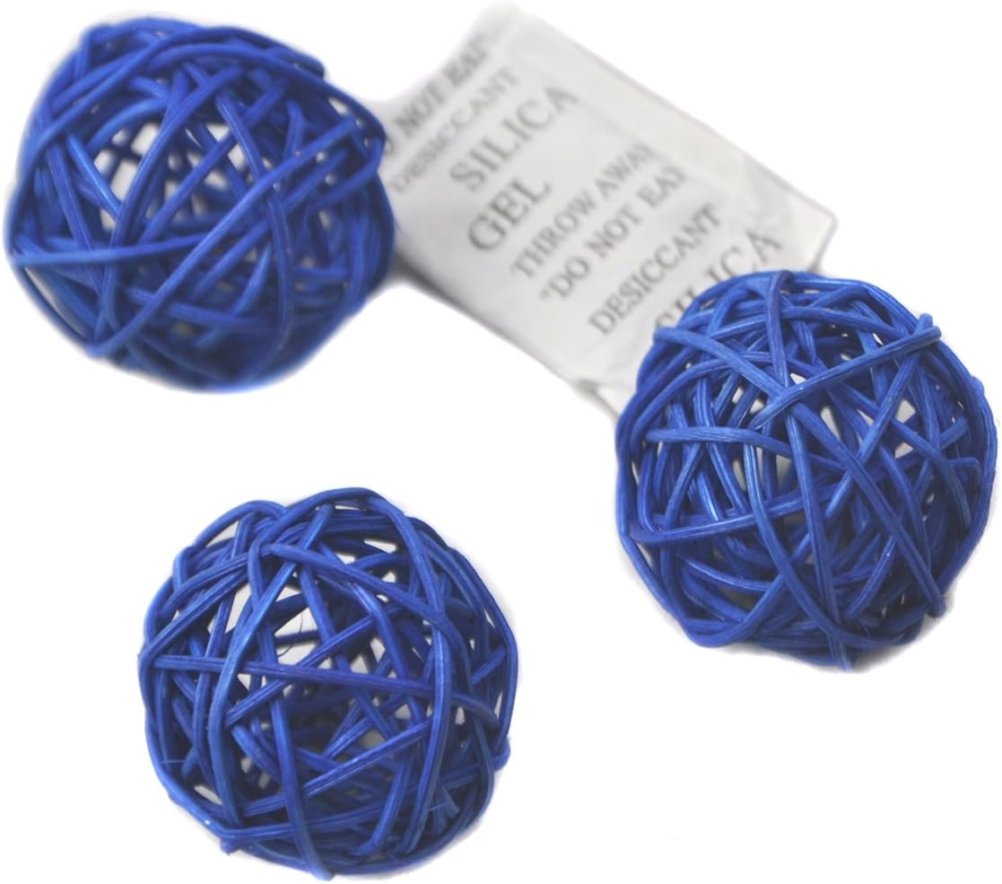 10 Stück Natur Wicker Rattan Kugeln Tischschmuck Hochzeit Party zum Aufhängen Wobble Ball Weihnachten Deko 4cm Dunkelbraun