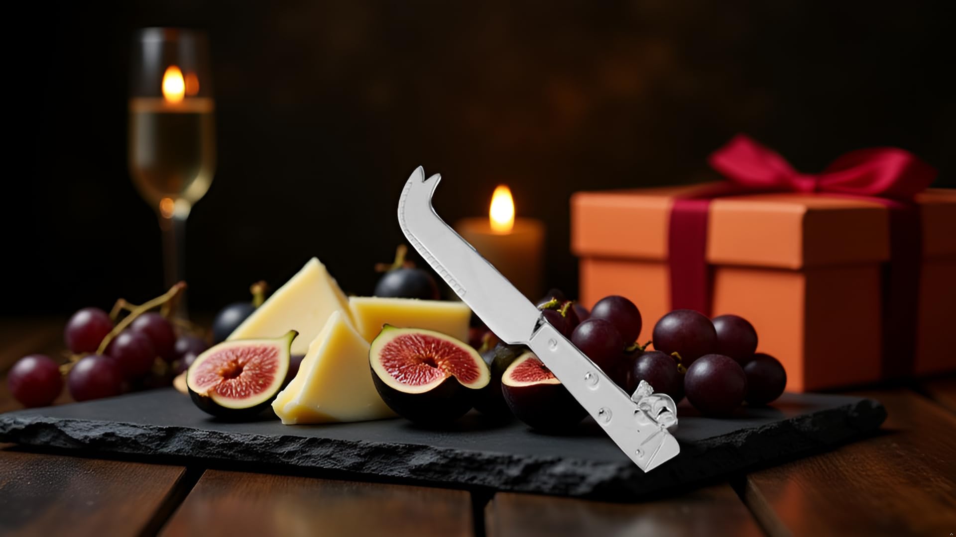 Käsemesser Set 6-teilig Versilbert – Maus & Käse Design – 15,5 cm – Anlaufgeschützt & Inkl. Geschenkbox