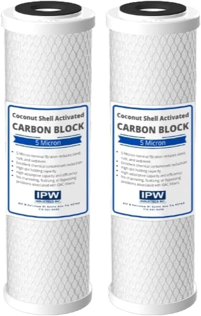 2-Pack Flow-Pur 8 (WCBCS-975-RV) Water Filter Replacement and Water Purifier Activated Carbon Filter for RV Water Filter System