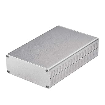 Eightwood Aluminum Box Electronic Amplifier Project Enclosure PCB Circuit Board DIY Case, 4.32 x 2.82 x 1.13 inch LWH