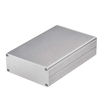 Eightwood Aluminum Project Box Electronic Enclosure Case for PCB Board DIY, 4.32