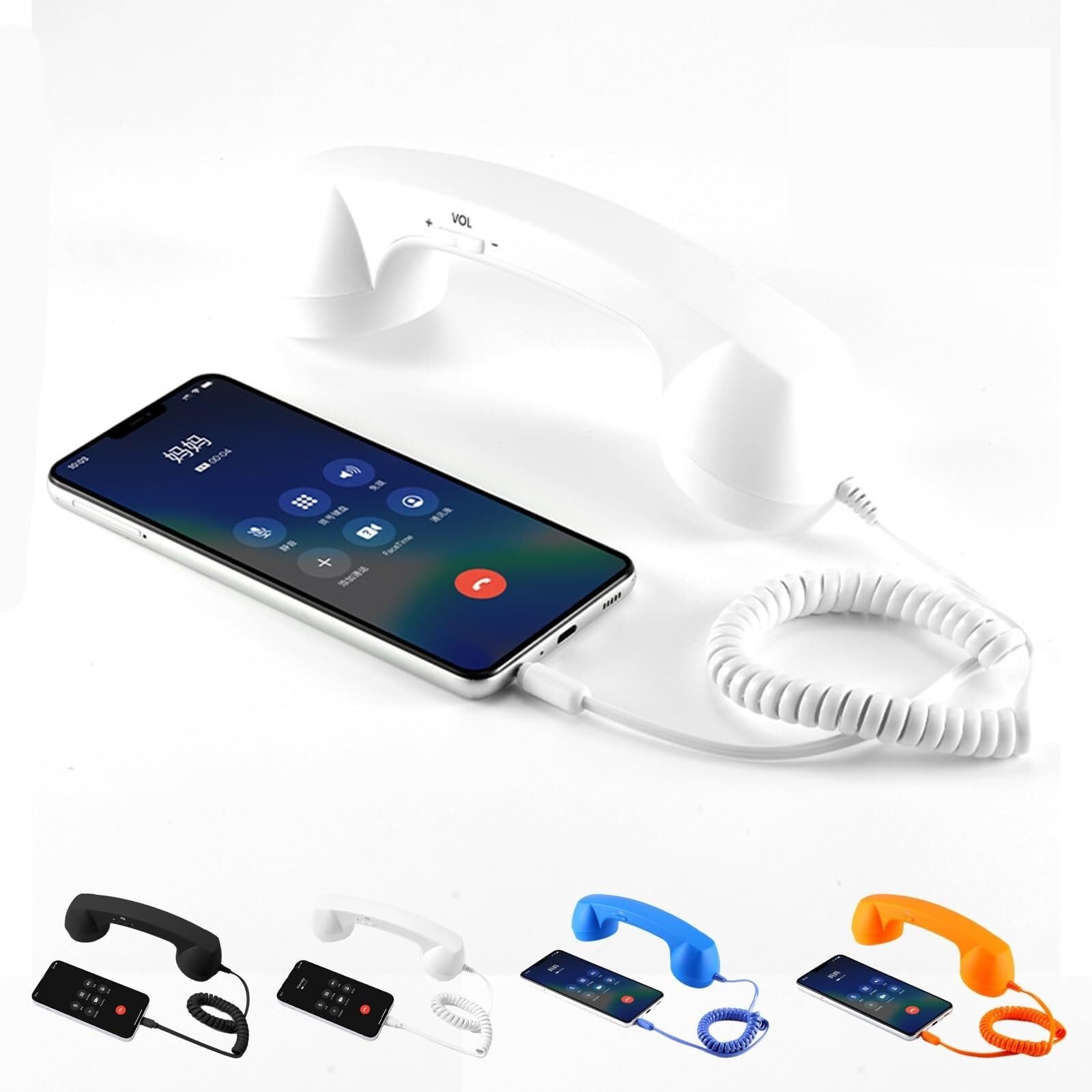 Combiné téléphonique rétro USB-C pour visioconférence Android et iPhone